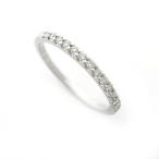 ショッピングダイヤ 【緑屋質屋】ヴァンドーム青山 ハーフエタニティ ダイヤ リング 0.19ct K18WG【中古】