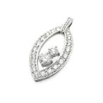 [ зеленый магазин ломбард ] Mikimoto бриллиант подвеска head 0.56ct*1.20ct Pt900[ б/у ]