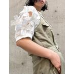 miele grande ミエーレ グランデ リボン 半袖 Tシャツ カットソー 重ね着 レディース トップス おしゃれ かわいい 個性的 大きい リボン 30代 40代 50代 春 夏　