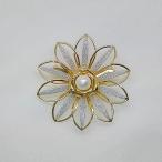 パール留め具付きピンクショール