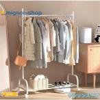 ハンガーラック フック付き 衣類収納 洋服掛け 高耐荷重 大容量 頑丈 シンプル ナチュラル 多機能 パイプハンガー キャスター付き