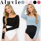 バレエ トップス ショート丈 長袖 アルヴィー Aluvie  ニット