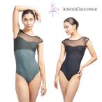  балет Leotard взрослый короткий рукав French рукав одноцветный Artemis/ arte ошибка чёрный 