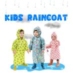 子供用 レインコート カッパ 雨具 フード付き かえる いちご バス 通園 通学可愛い 男の子 女の子 キッズ ジュニア 80 90 100 110