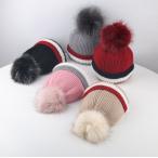 帽子 ニット帽子 キッズ ベビー 子供 子ども ポンポン ボンボン ふわふわ 可愛い かわいい おしゃれ 無地 3色 ニットキャップ 男の子 女の子