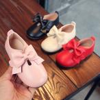 フォーマルシューズ リボン キッズ 靴 子供用 13.5〜19.0cm 女の子 ピンク ブラック フォーマル かわいい