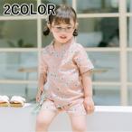 甚平 じんべえ セットアップ 上下セット 子供服 こども服 春夏 男の子 女の子 男児 女児 花火大会 夏祭り パジャマ 寝間着 総柄プリント ルーム