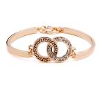 ブレスレット バングル ゴールド ラインストーン付き レディース アクセサリー プレゼント ギフト 記念日 誕生日 クリスマス