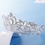 ティアラ ウエディング コスプレ 髪飾り 花嫁 結婚式 ヘッドドレス ブライダル パーティー 二次会 ヘアアクセサリー キラキラ
