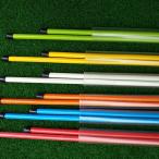 ゴルフ 練習用具 ツアースティック アライメントスティック スウィング練習器 スティック 方向指示棒 方向練習器 パター カラフル カラーランダム 赤
