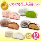 御中元 お中元 夏ギフト 送料込み！とろける生大福セット 10個入 誕生日 御祝 内祝 お取り寄せ 抹茶 ミルク 和菓子 プレゼント 敬老の日