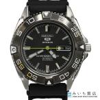  ломбард работа наручные часы SEIKO Seiko 7S36-00Y0 5 SPORTS пять спорт обратная сторона ske самозаводящиеся часы 23 камень чёрный циферблат коробка иметь H19432... ломбард 