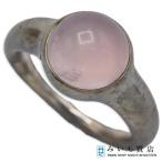 ショッピングジョージジェンセン 質屋 GEORG JENSEN ジョージジェンセン リング 458 7号 ローズクォーツ シルバー 925 7.6g アクセサリー H12642 みいち質店