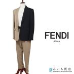質屋 FENDI フェンディ セットアップ FJ0587 A9BM  FB0531 A9BMバイカラー ブラウン/ブラック サイズ50 メンズ 24s1033-11 みいち質店