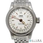質屋 稼働 腕時計 ORIS オリス 7550 ポインターデイト 17石 自動巻き 裏スケ シルバー色文字盤 レディース J380 みいち質店