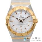 質屋 腕時計 稼働 OMEGA オメガ コンステレーション 795.1001 cal.1376 クォーツ 白シェル文字盤 SS/750 箱 H10996 みいち質店