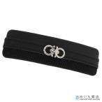 質屋 Salvatore Ferragamo フェラガモ バレッタ ヘアアクセ 髪留め ブラック アクセサリー 箱 ok1451 みいち質店