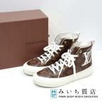 ショッピングLOUIS 質屋 LOUIS VUITTON ルイ・ヴィトン ステラーライン モノグラム レザー ハイカット スニーカー 靴 CL0188 サイズ37.5 24.5cm 24k1-2 みいち質店