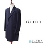 質屋 GUCCI グッチ チェスターコート BEE 蜂 サイズ52R アウター オーバーコート ネイビー色 メンズ 24s1033-12 みいち質店