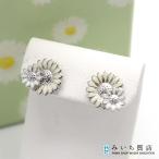 質屋 Georg Jensen ジョージジェンセン スティーヌゴヤ コラボ ピアス デイジー シルバー 925 約2.8g ホワイト系 アクセサリー H16443 みいち質店