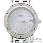 質屋 腕時計 稼働 HERMES エルメス クリッパー ナクレ CL4.210 クォーツ シェル文字盤 箱コマ取説 H22838! みいち質店
