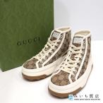 質屋 未使用 GUCCI グッチ GGキャンバス ハイカット スニーカー サイズ36 1/2 23.5cm レディース 箱あり 25k835-1 みいち質店