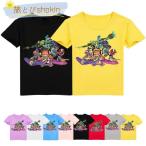 スプラトゥーン 子供服 半袖Tシャツ 女の子 男の子 丸い襟 ゆるいス スウェット春夏 100-160cm キッズ ス 通園着