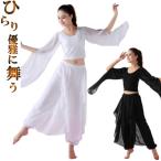 優雅な衣装 セットアップ 長袖トップス スカーチョ  ピンク へそ出し シースルー シフォン ダンス衣装 レディース 体操  ベリーダンス衣装 ミカドレス cy3n-0