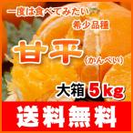 限定！送料無料で赤字覚悟の大箱5ｋｇ！希少品種・甘平（かんぺい）一度は食べてみたい今話題のレアなみかん！（訳あり・ご家庭用）