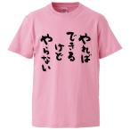 おもしろTシャツ やればできるけどやらない ギフト プレゼント 面白 メンズ 半袖 無地 漢字 雑貨 名言 パロディ 文字