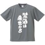 おもしろTシャツ みかん箱 禁酒は来世から メンズ レディース ドライ 速乾 ポリエステル 半袖