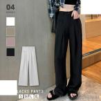 ショッピングレディ 夏 ワイドパンツ ハイウエスト レディースタックワイドパンツ ボトムス パンツ ズボン ストレート ロング丈 ゆったり 春 とろみ きれいめ 春 大きいサイズ タック