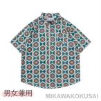 アロハシャツ レディース アロハ柄 半袖 花柄 男女兼用 上着 夏 夏物 開襟シャツ オープンカラー レトロ M L XL 2XL