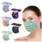 マスク 50枚 使い捨てマスク おしゃれ 花柄 桜 蝶々柄 ピンク 可愛い 大人用 3層構造 花粉 ウィルス対策 イベント 通勤 個性的 女性用 不織布 マスク