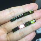 247-8 在庫一掃 天然 ピンク グリーン トルマリン 長方形 ルース 裸石 電気石  手作り D ...