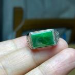 Yahoo! Yahoo!ショッピング(ヤフー ショッピング)A52 特売 シルバー 天然 緑 翡翠 リング 指輪 レディース 父の日 メンズ フリーサイズ 息子 彼氏 プレゼント