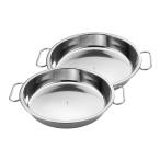 凉皮蒸し器、ステンレス鍋涼皮作り道具、冷しヌードル鍋 凉皮盤、マルチサイズ22cm~32cm、中華料理工具 2個セット