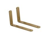 L знак type угол держатель 2 шт, Gold. оборудование орнамент полки получить металлические принадлежности, -слойный . стальной орнамент угол скоба, полки держатель модный простой нагрузка :25kg