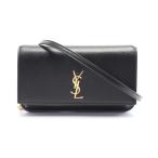 サンローラン モノグラム フォンショルダー ブランドオフ SAINT LAURENT レザー ショルダーバッグ レザー レディース