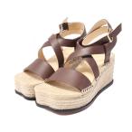 ロエベ ペタル エスパドリーユ ブランドオフ LOEWE レザー サンダル レザー レディース