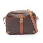 セリーヌ マカダム ブランドオフ CELINE PVCコーティングキャンバス ショルダーバッグ レザー 中古 レディース