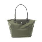ロンシャン ル プリアージュ グリーン M ブランドオフ Longchamp キャンバス トートバッグ リサイクルキャンバス レディース