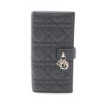 ショッピングdior ディオール My Dior カナージュ ブランドオフ Dior レザー 二つ折り長財布 レザー レディース