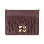 ショッピングミュウミュウ ミュウ ミュウ MATELASSE'MIU マテラッセ ブランドオフ Miu Miu レザー カードケース レザー レディース