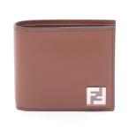 フェンディ FFスクエア ブランドオフ FENDI レザー 二つ折り財布 レザー メンズ