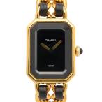 シャネル プルミエール S ブランドオフ CHANEL GP（ゴールドメッキ） 腕時計 GP/革 中古 レディース