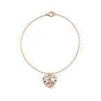  Dior CD Logo Heart бренд off Dior GP( Gold металлизированный ) браслет б/у женский 