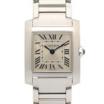 爆買 カルティエ タンクフランセーズ SM ブランドオフ CARTIER ステンレススチール 腕時計 SS 中古 レディース