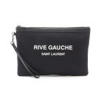  солнечный rolan Париж RIVE GAUCHE бренд off SAINT LAURENT PARIS парусина ручная сумочка клатч парусина / кожа б/у me
