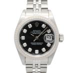 ロレックス デイトジャスト W番 ブランドオフ ROLEX K18WG（ホワイトゴールド） 腕時計 WG/SS 中古 レディース